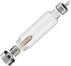 Natural Crystal Water Bottle Reusable Gem Glass Water Bottle Natural Crystal Point Healing Obelisk Wand Elixir Quartz Crystal Water Bottle for Making Crystal Infused Gem Water