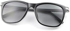 MIRYEA Polarized Bifocal Reading Sunglasses for Men Women Blue Light Blocking Glasses Black Lens UV Protection Outdoor Sun Readers Lightweight Driving Eyeglasses Tinted Shades Anti Glare Eyewear 1.5