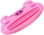 1Pc Multi-Functional Adorable Cartoon Toothpaste Squeezer - Plastic Tube Dispenser for Bathroom & Kitchen, Easy-to-Use, Durable Home Gadget, Cute Animal Design, Bathroom Decor,Pig