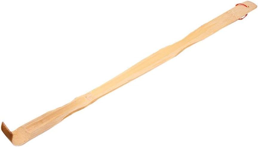 1Pc Wooden Back Itchy Scratcher Handheld Scratchback Rack Massage Tools for Body/Neck/Back/Shoulder (47cm)