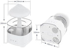 Rain Cloud Humidifier for Bedroom with Remote Control, Built-in Sound Speaker, Aromatherapy Water Drip Diffuser, LED Night Light & Raindrop Sounds for Sleep and Relaxation