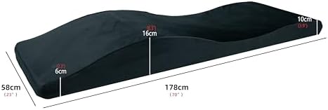Lash Bed Topper,Curvy Massage Table Cushion with Removable Cover,Ergonomic Design for Beauty Salon