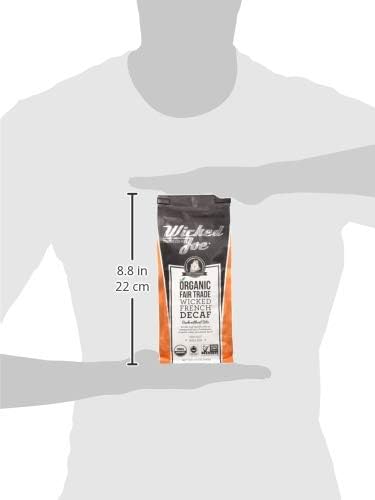 Wicked Joe Organic Coffee French Decaf, Whole Bean, 12 Ounce