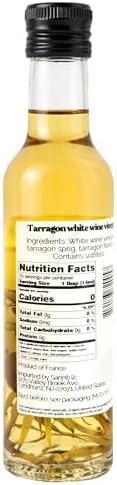 Sanniti French Tarragon White Wine Vinegar, 8.5 fl oz – Aromatic Herb-Infused Vinegar | Gourmet European Pantry Staple