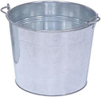 Vestil BKT-GAL-325 Galvanized Steel Bucket, 9-13/16" Depth, 3.25 gallon, 28 pound Capacity, Silver