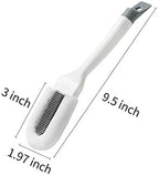 Andiker Professional Cleaning Shoe Brush, Multifunctional Long Handle Brush Cleaner, Hangable Soft Bristle Shoes Cleaning Scrubber (White)