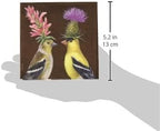 Paperproducts Design Vicki Sawyer Cocktail Napkins - Decorative Paper Beverage Napkins for Dinner, Birthdays, Parties, Gifts, Celebrations - 5" x 5" Pack of 20 - Goldfinch Couple Design