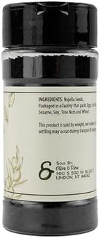 Olive & Vine Nigella Seeds, Earthy Flavor, For Baking & Curry, Rich Tradition, Authentic Taste, For Global Recipes (2.16 Ounce)