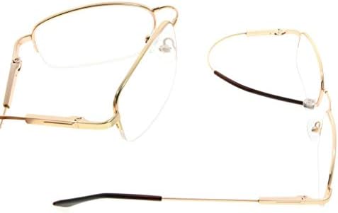 Eyekepper Mens Womens Reading Glasses Bendable Titanium Memory Readers