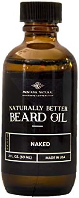 MNSC Naked (Light Lime) Naturally Better Beard Oil & Conditioner - Softens, Smooths, & Strengthens Beard Growth, Hypoallergenic, All-Natural, Plant-Derived, Made in USA
