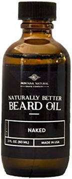 MNSC Naked (Light Lime) Naturally Better Beard Oil & Conditioner - Softens, Smooths, & Strengthens Beard Growth, Hypoallergenic, All-Natural, Plant-Derived, Made in USA