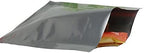 100 Pack 2.36x3.54 inch Silver Mylar Bags Pure Aluminum Foil Flat Food Storage Bag 3.9 Mil Open Top Heat Seal Vacuum Pouch for Coffee Beans Candy