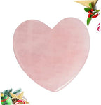 FRCOLOR Natural Jade Heart Shape Scraping Board for Massage Therapy Multi-Functional Massaging Tool for Face Neck and Back Hydrating and Nourishing Skin Care Accessory