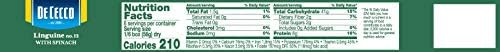 De Cecco Spinach Pasta, Linguine No.7, 12 Ounce (Pack of 12)
