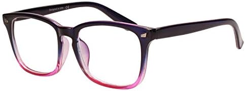 Bestum Plain Glasses Frame for Women Men non prescription Plastic full Frame Clear Lens