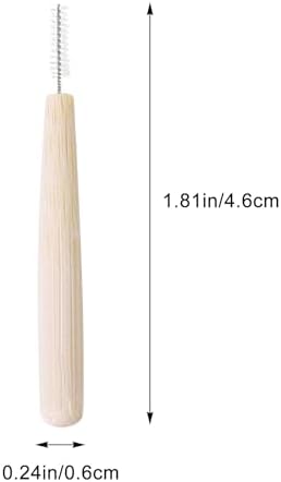 Bamboo Handle Interdental Brushes Toothpick Dental Flossing Head Toothpick Cleaning Tool for Sensitive Teeth Post-Dental Care 30pcs