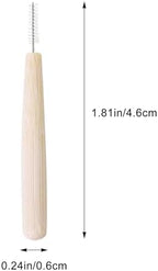 Bamboo Handle Interdental Brushes Toothpick Dental Flossing Head Toothpick Cleaning Tool for Sensitive Teeth Post-Dental Care 30pcs