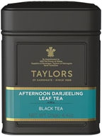 Taylors of Harrogate Afternoon Darjeeling, Black Tea, Loose Leaf, 4.41 Ounce Tin Caddy (Pack of 1), Delicate, Sweet & Floral, Caffeinated, Premium Whole Leaf Tea