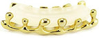 18k Gold Teardrop Bottom Grillz 6 Teeth Caps Top and Bottom Set Teeth Drip Cap Grillz
