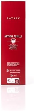 Eataly Italian Antichi Fusilli Pasta Noodles - 500g (17 oz.) Box -Authentic Durum Semolina Wheat - Made in Italy- Dried Pasta for Gourmet Dining, 1 Pack