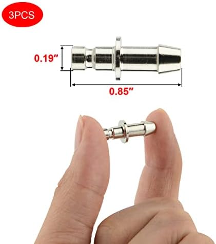 CM 3 Pcs Metal NIBP Cuff Connector Blood Pressure Monitor Cuff Connector Air Hose Connector