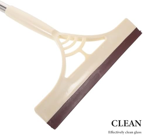 Abaodam Multifunction Window Squeegee and Glass Cleaner, Dry and Wet Use, Khaki Color, – Door and Car Window Wiper for Home, Bathroom, and Mirror Cleaning