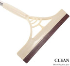 Abaodam Multifunction Window Squeegee and Glass Cleaner, Dry and Wet Use, Khaki Color, – Door and Car Window Wiper for Home, Bathroom, and Mirror Cleaning