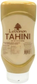 Lebanon - Tahini, 100% Sesame Paste, 17.6 oz (500g), Squeezable Bottle