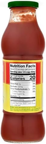 Mutti Tomato Puree with Basil (Passata con Basilico), 24.5 oz. | 12 Pack | Italy’s #1 Brand of Tomatoes | Fresh Taste | Vegan Friendly & Gluten Free | No Additives or Preservatives