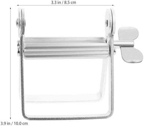 Metal Hair Dye Squeezer Aluminum Alloy Tube Extruder Silver for Hair Salon and Home Use Hairdressing Toothpaste Squeeze Tool
