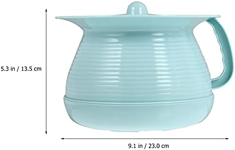 Cabilock Portable Potty 1pcs Chamber Pot Bedpan with Lid Plastic Spittoon Urine Pot Potty Pee Bucket Portable Toilet Urinal Spittoon for Kids the Elder Women and Men Bedside Commode