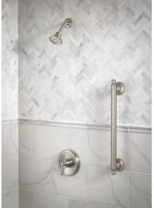 Moen YG2218ORB Bathroom Safety 18-Inch Stainless Steel Traditional Bathroom Grab Bar, Oil-Rubbed Bronze
