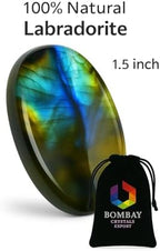 Labradorite Worry Stone – Natural Polished Palm & Thumb Crystal for Stress Relief, Chakra Clarity & Intuition | Travel Mindfulness Gift Stone