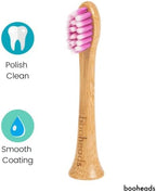 booheads - Bamboo Electric Toothbrush Heads | Biodegradable Eco-Friendly Sustainable Recyclable | Compatible with Sonicare (Polish4)