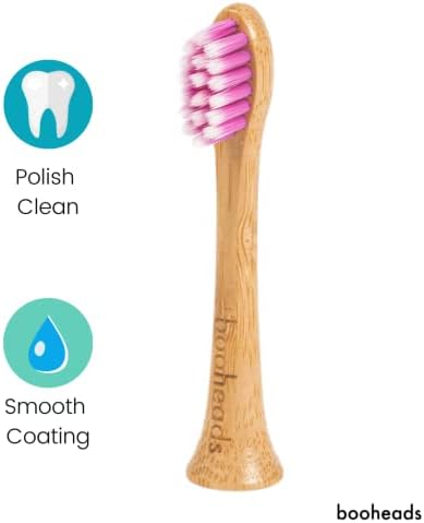 booheads - Bamboo Electric Toothbrush Heads | Biodegradable Eco-Friendly Sustainable Recyclable | Compatible with Sonicare (Polish4)