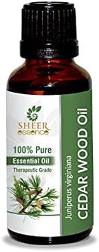 Cedar Wood Oil 30 ML (1.01 Fl.OZ) | 100% Pure Natural Undiluted Uncut Therapeutic Grade Juniperus Virginiana Essential Oil