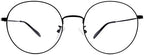 Classic Round Photochromic Reading Glasses Mens Womens +3.50 Readers Black Metal Frames Eyewear