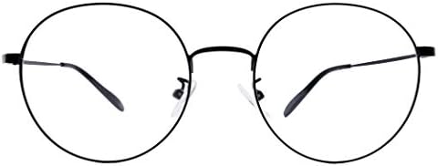 Classic Round Photochromic Reading Glasses Mens Womens +4.00 Readers Black Metal Frames Eyewear