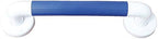 Aidapt Blue Safety 300mm (12") Ribbed UPVC Plastic Grab Bar with Support Rail Aid