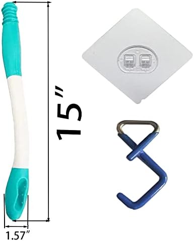 Wipe Assist, 15" Long Reach Comfort Wipe Holder, Ideal Self Wipe Assist Bottom Wiping Aid for Limited Mobilities, Extend Your Reach, Grips Toilet Paper or Pre-Moistened Wipes