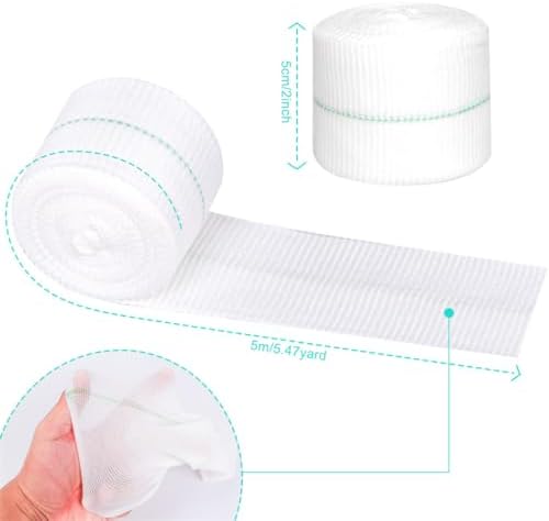 Tubular Bandage Elasticated Tubular Bandages Washable Support Sprain Bandage Conforming Retention Bandages for Small Limbs Wrist Elbow 5CM X 5M