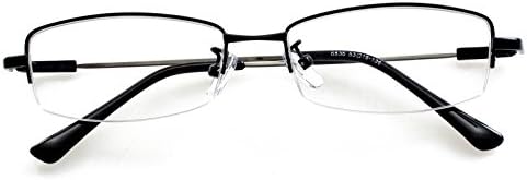 Computer Reading Glasses Mens Womens Half Rim +1.25 Black Radiation Protection Readers