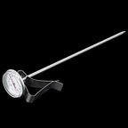 Coffee Thermometer Adjustable Hanging Milk Temperature Gauge Kitchen Accessory with Clip Brewing and Frothing Milk Thermometer for Cooking Coffee Baristas(Long)