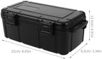 Gatuida Waterproof Plastic Tool Case Portable Hard Protective Storage Box Multi-purpose Outdoor Carrying Organizer for Camping Fishing Emergency Gear