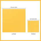 100 Pack Cocktail Napkin 2-Ply Dessert Napkins Folded 5 x 5 Inches Disposable Napkins for Dinner Wedding Birthday Party Bridal Anniversary Reception Event (100, Yellow)