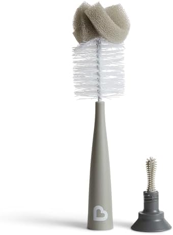 Munchkin® Sponge™ Bottle Brush, Modern Design, 2 Pack, Grey