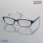 Foster Grant Blue Brianna Women's Reading Glasses with Case