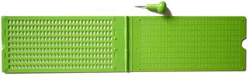 Braille Slate with Metal tip Stylus – 9 Lines x 30 Cells (9 Lines by 30 Cells)