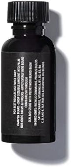 Velvet Noir Beard & Skin Care | Moisturizing Beard Oil - Bourbon Barrel (Vanilla & Sandalwood) - Great for a Dry Beard or Patchy Beard, Coarse & Curly Facial Hair, 1oz.