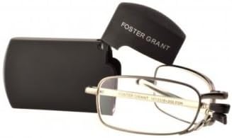 Foster Grant MicroVision Optical Compact Folding Reading Glasses Gideon +1.25 strength